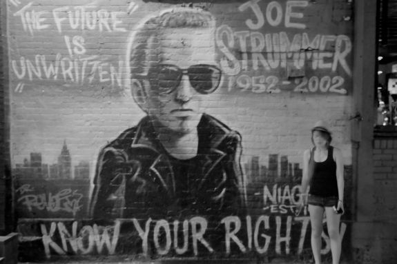 Joe Strummer (The Clash) mural on St. Mark's Place